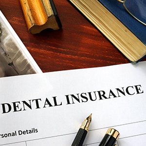 dental insurance form on table 